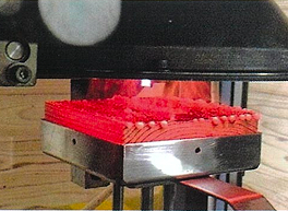 ノンバーンは炭化しても炎を上げない